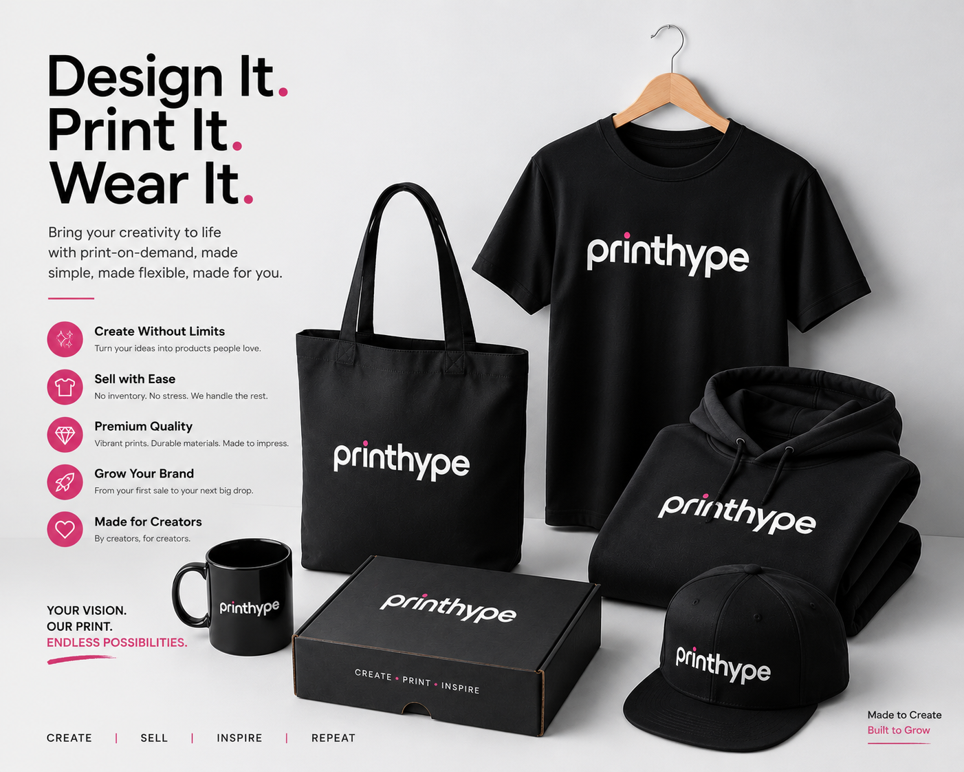 Premium Custom Apparel Collection - PrintHype